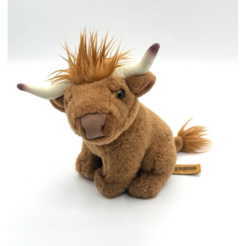 Living Nature Highland Cow Farm Stuffed Animal Soft Toy Cuddly Plush Plushie 6"‎